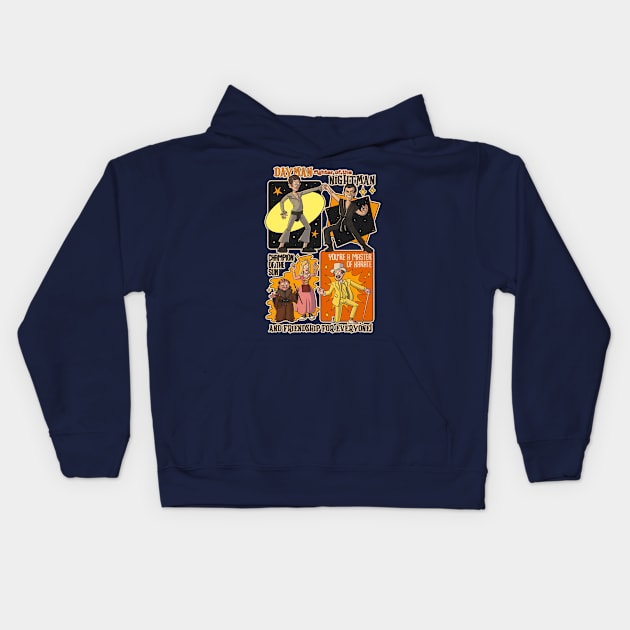 The Nightman Cometh Kids Hoodie by atomiqueacorn